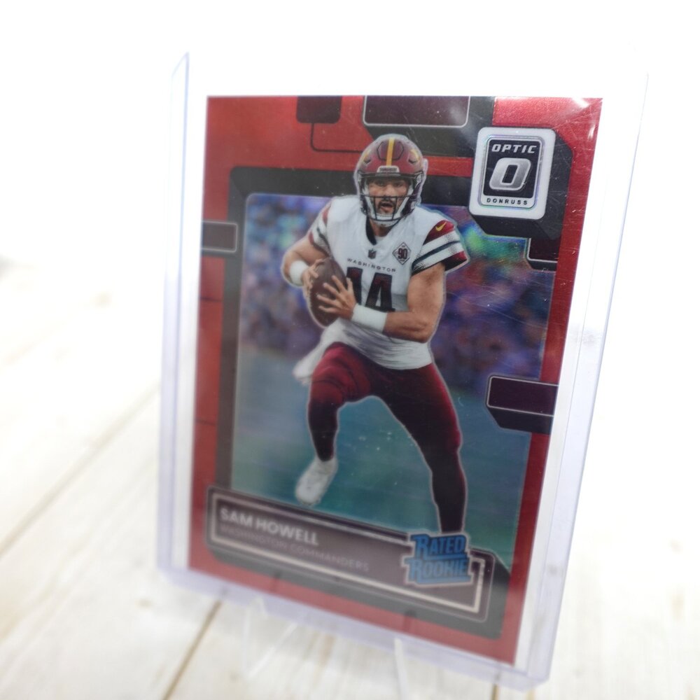 Panini 2022 Donruss Optic Rated Rookie Red Prizm #205 football trading card Sam - Picture 2 of 3